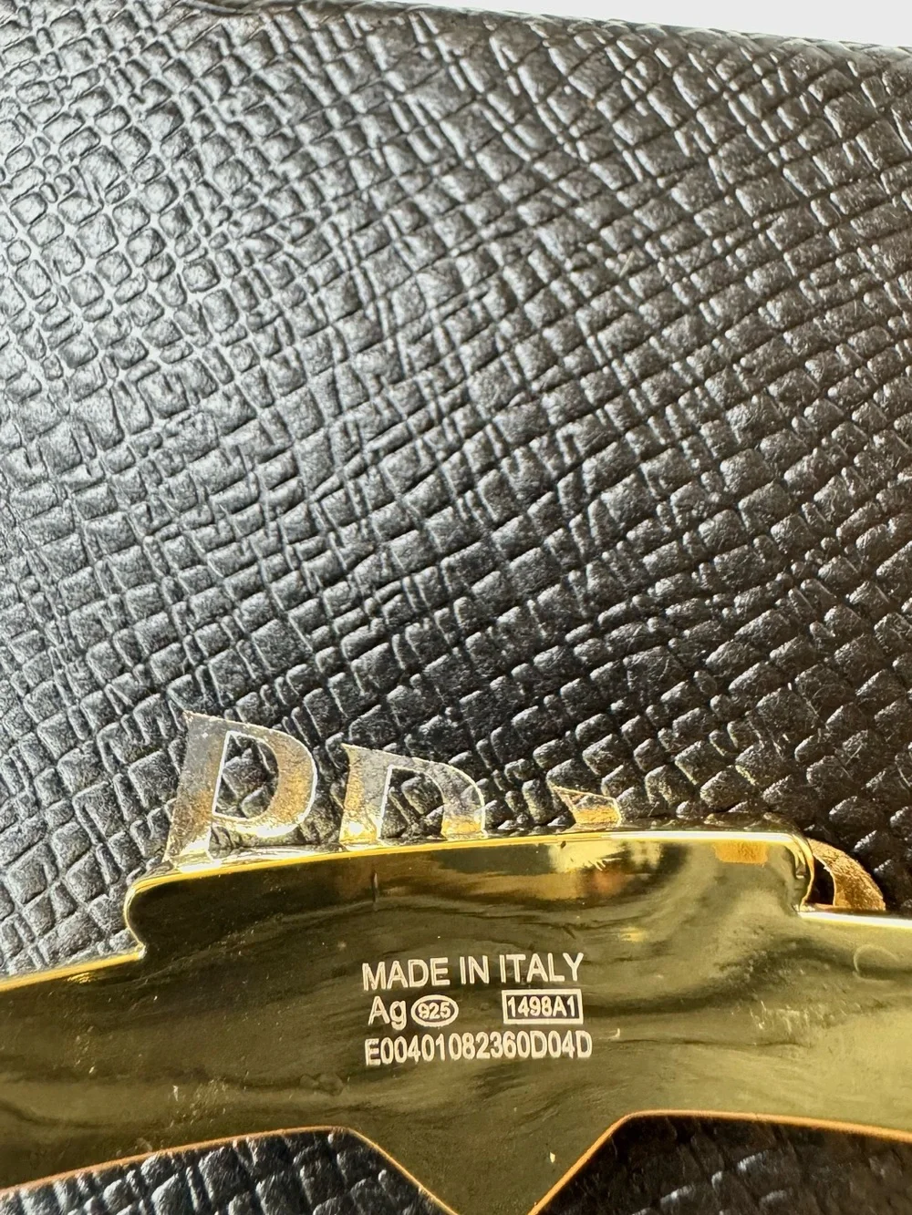 Prada polished gold